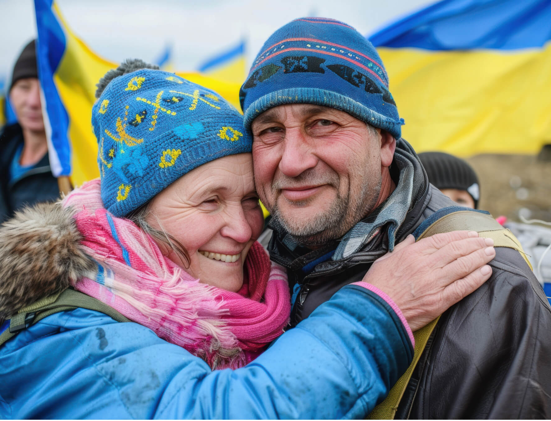 ウクライナの老夫婦